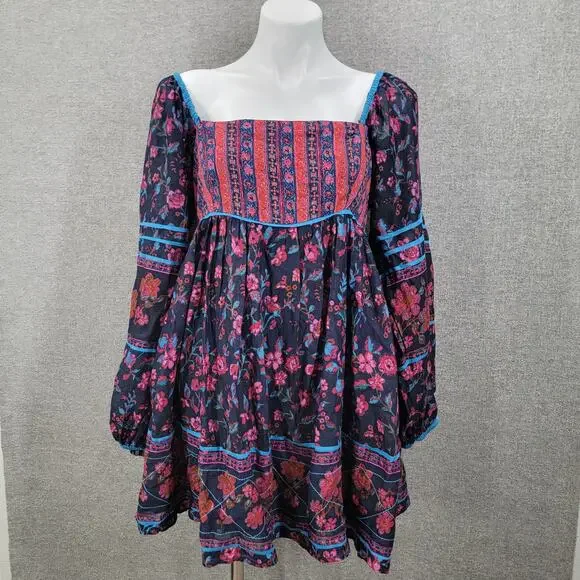 free people endless afternoon mini dress Free People Women's Endless Afternoon Long Sleeve Mini Dress